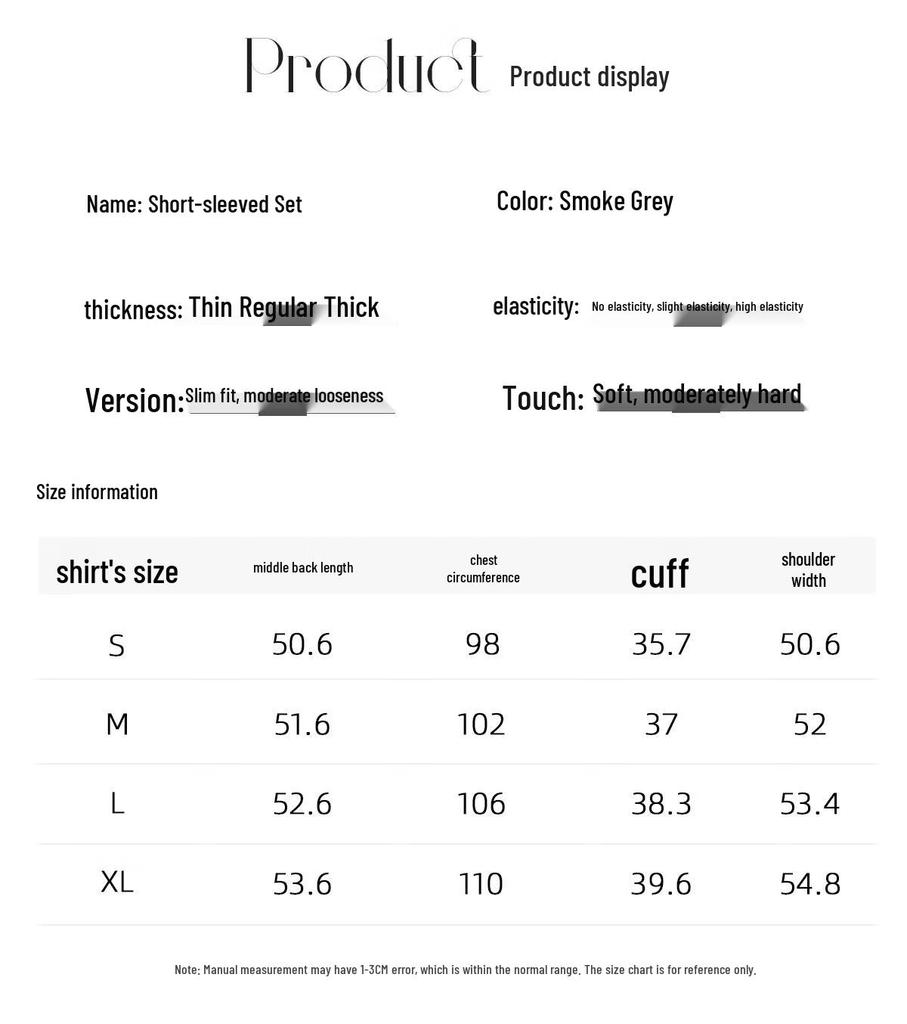 Dámská sada trička s krátkým rukávem a půl sukne