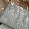 Reusable Stainless Steel Manicure Stencil with Timelesses Lace Pattern Suitable for Bridal or Party Nail Designs