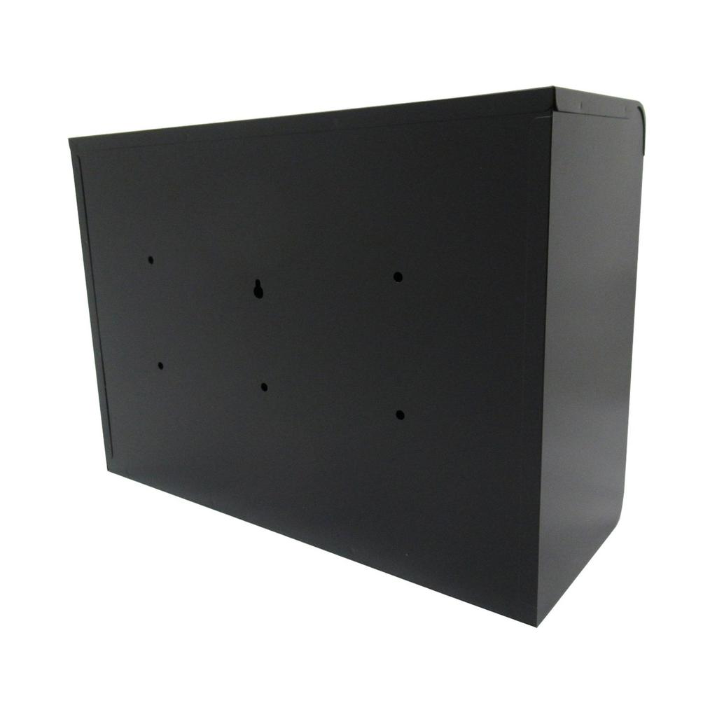 GREEN LIFE Mailbox in A4 Size Combination Matte Wall-Mounted (Made Japan), Steel, Compatible, Lock, Black, FH-50DMBK