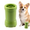 Automatic Pet Paw Washer - Portable Electric Dog Paw Cleaner, 3.74 Inch USB Rechargeable Cat Grooming Device for Muddy Claws, Green
