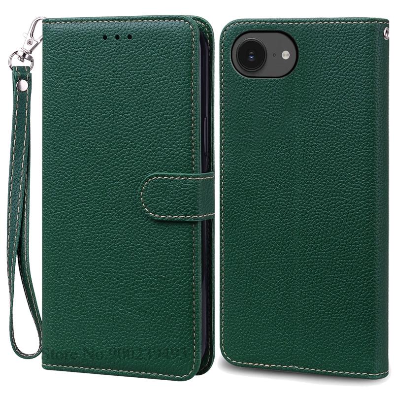 For iPhone 16e Case Leather Flip Wallet Cover For iPhone 16E Case Stand Book Fundas For iPhone 16e 16 E 2025 Phone Case Coque
