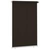Outdoor Roller Blind 140 X 230 Cm Brown HDPE