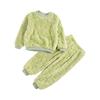 Kids Boys Girls Flannel Pajamas Set Casual Homewear Sleepwear Long Sleeve Tops with Pants Outfits
