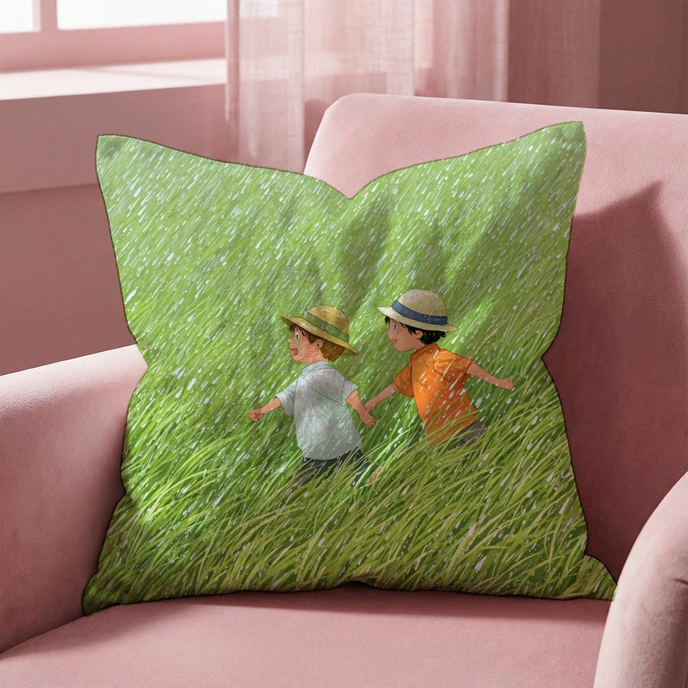Childhood memories Cushion Cover Multi-Scene Pillow Cover for Home & Car - Reversible, Soft & Durable for Daily Use