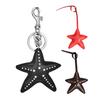 Keychain Pendant Hand-Stitched Rivets Imitation Leather Star Shape Lightweight Bag Charm Keys Suitcases Accessory