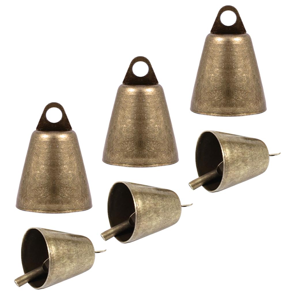 6 buc. Clopote agățat Clopoței de vânt Jingle Bell DIY Fier Mic Clopote Pandantiv pentru Pomul de Crăciun de Crăciun