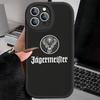 Hallo J-Jagermeister Logo Handyhülle Für IPhone 16 15 14 13 Pro Max 11 12 Plus Leder Silikon Hülle