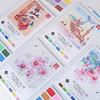 Stress Relief Watercolor Coloring Notebook Set DIY Anxiety Reduction Art Painting Kit Ideal Gift School Supplies English Books