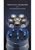 High-Power Washable 6D Bald Head & Beard Trimmer with Magnetic Blades for Men