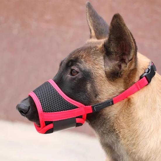 Yousheng Mesh Dog Muzzle Breathable Pet Mouth Guard with Adjustable Strap Dog Muzzle Prevents Biting Chewing Barking Allows Drinking Panting for Small