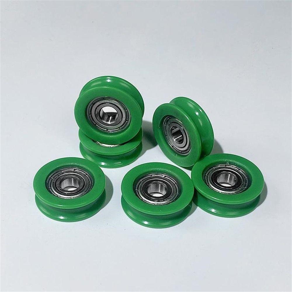10Pcs Stainless Steel U-Groove Guide Pulley 5mm Guide Wheel  for Driving Machinery