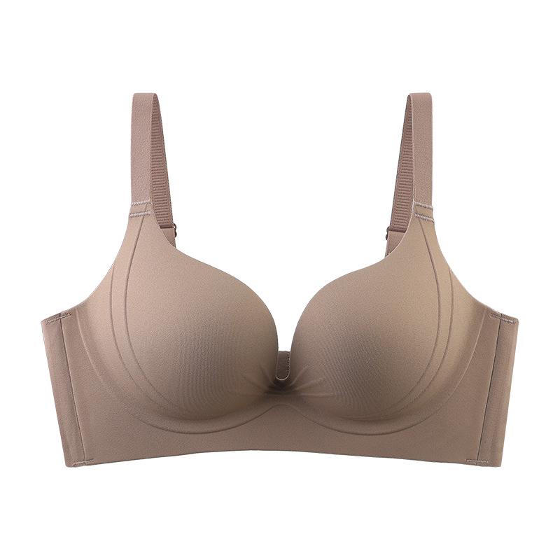 Women's Seamless Push-Up Bra - Soft, Supportive, Anti-Sagging, Wire-Free, Small Chest Enhancement, Side-Smoothing Design