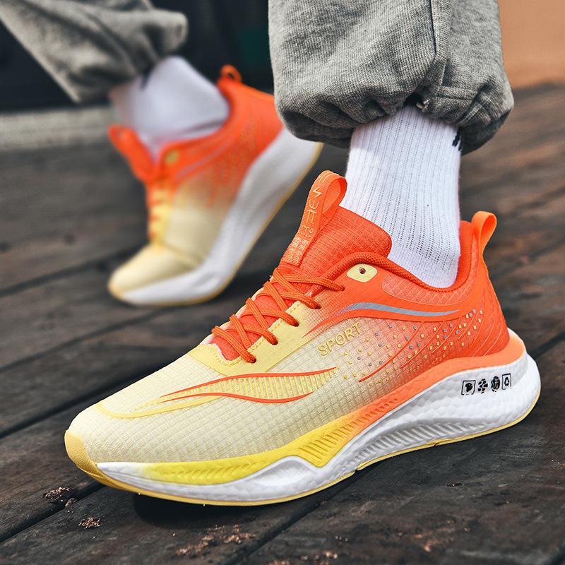 Carbon Board Running Cloth Shoes 2025 Summer Student Sports Track and Field Training Racing Lightweight Shock Absorption Wear-resistant Running Shoes