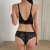 Elegante Set di Lingerie Sexy in Pizzo: Reggiseno a Triangolo & Slip