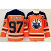 Mens Retro Ice Hockey Jersey Custom Embroidered 97 99 McDavid Gretzky Style Cotton Blend Training Shirt