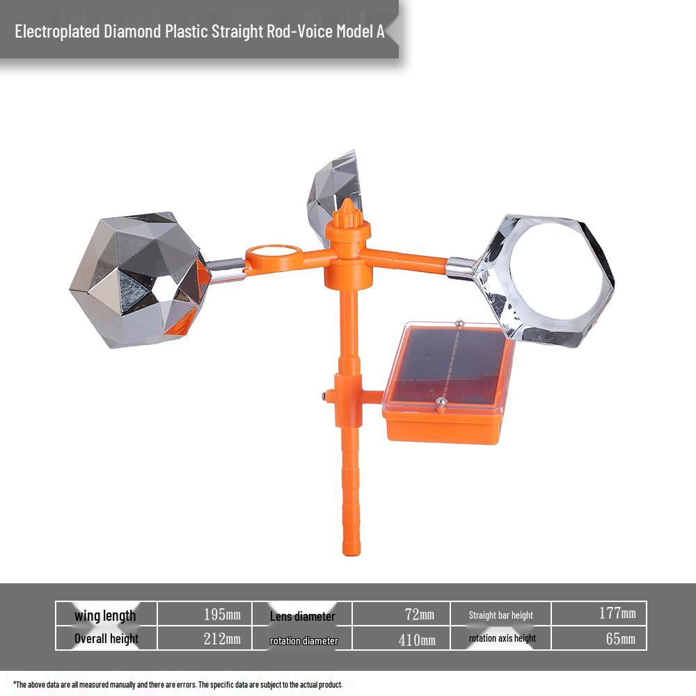 Odblaskowy odstraszacz ptaków zasilany energią słoneczną i wiatrową na farmy zewnętrzne i stawy rybne