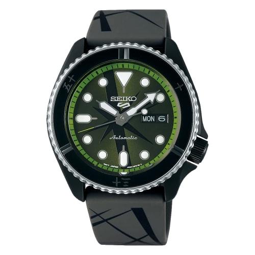 

Seiko 5 SPORTS SKX Street Style Automatic Mechanical Watch, Limited Edition ONE PIECE Collaboration Model Roronoa Zoro, Five Sports SRPH67, Men s Over