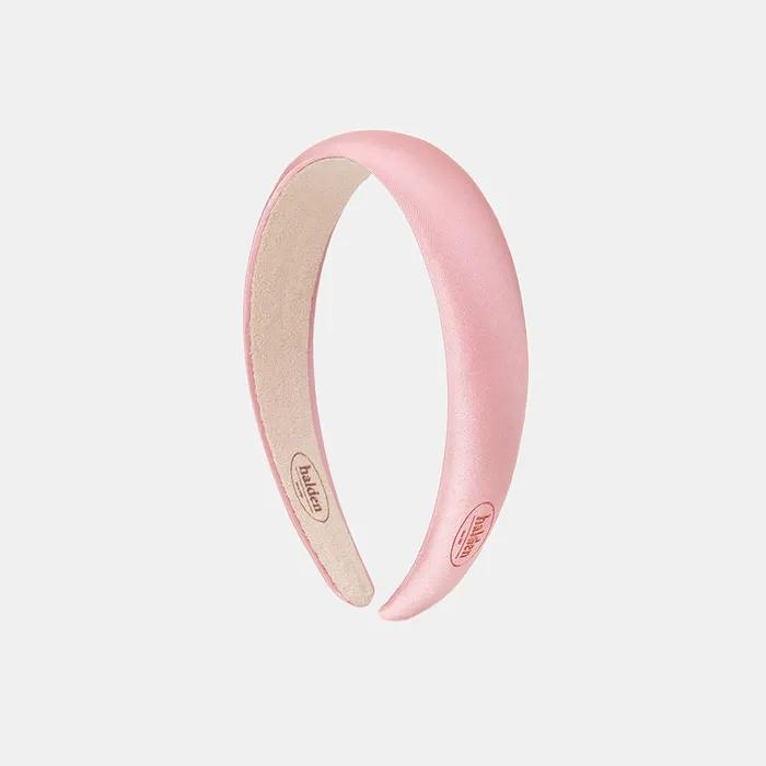 Emboss Logo Satin Hairband (H001_pink)