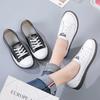 Women's Genuine Leather Sneakers Women Casual Fashionable Sports Shoes Vulcanized Woman Summer Flat Shoe Ladies White 40