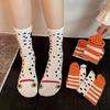 Funny Socks Funny Gifts Autumn And Winter Middle Tube Boneless Seam Head Socks New Year Gift Christmas Gift
