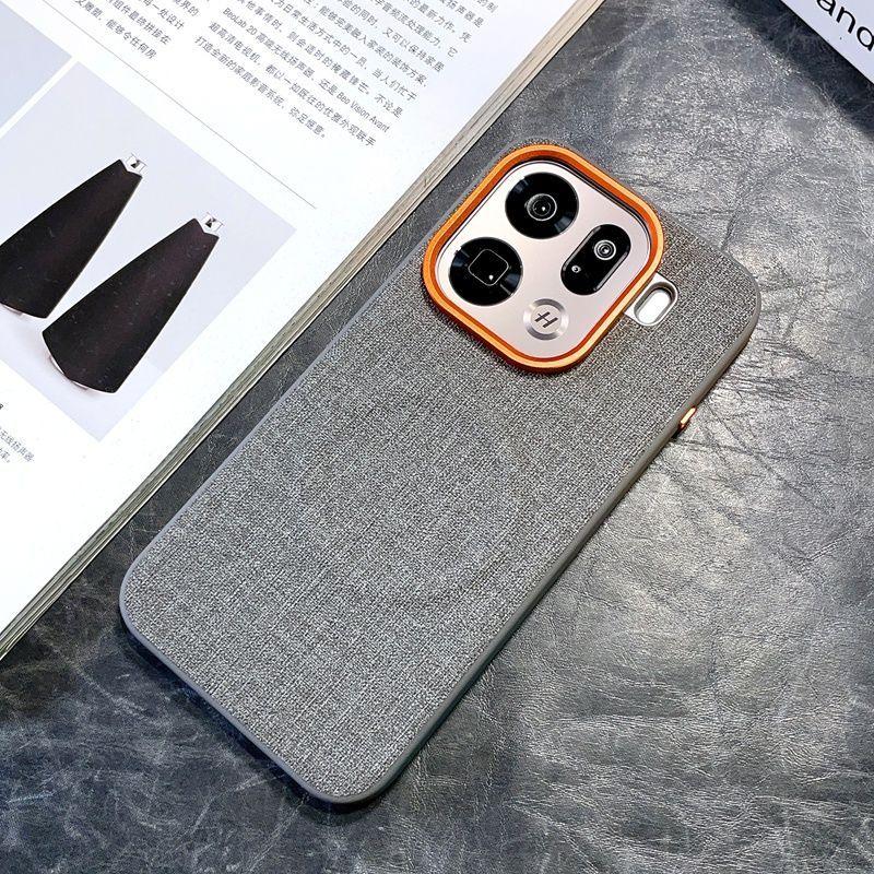 For OPPO Find X9 Pro Case Luxury PU Cloth Magnetic Wireless Charging Protective Back Cover Case For Find X9 X8 Pro X8S+Shell