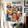 One Piece Monkey D Luffy Wall Tapestry Aesthetic Wall Hanging Printed Fabric Blanket Decorative Tapestries For Bedroom Living Room Home Decor