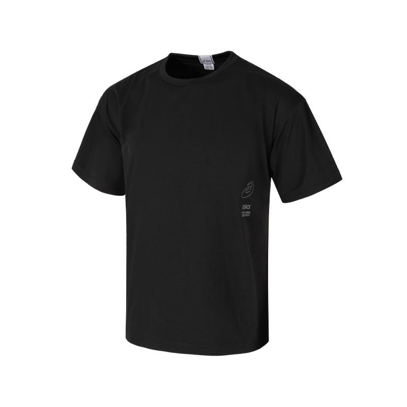 ASICS T Shirts Unisex Black Crew Neck Moderate 2203A313-001 S