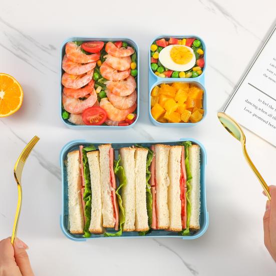 Bento obědový box pro dospělé a děti, nepropustný obal na oběd, vícedílná nádoba na plánování jídla