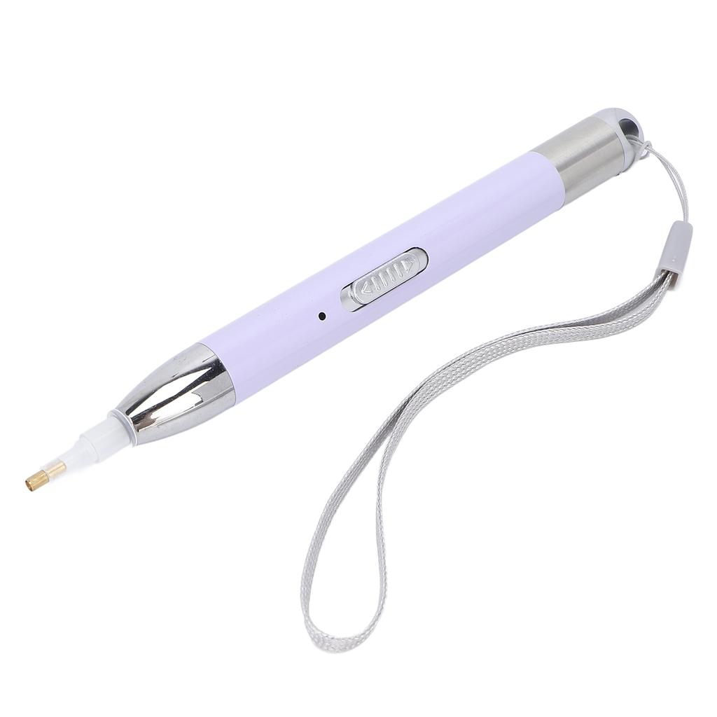 Dažymo grąžtuko rašiklio rinkinys, deimantinio dažymo šviesos rašiklis su 6 keičiamomis rašiklio galvutėmis nagų dailės „pasidaryk pats“ amatininkams