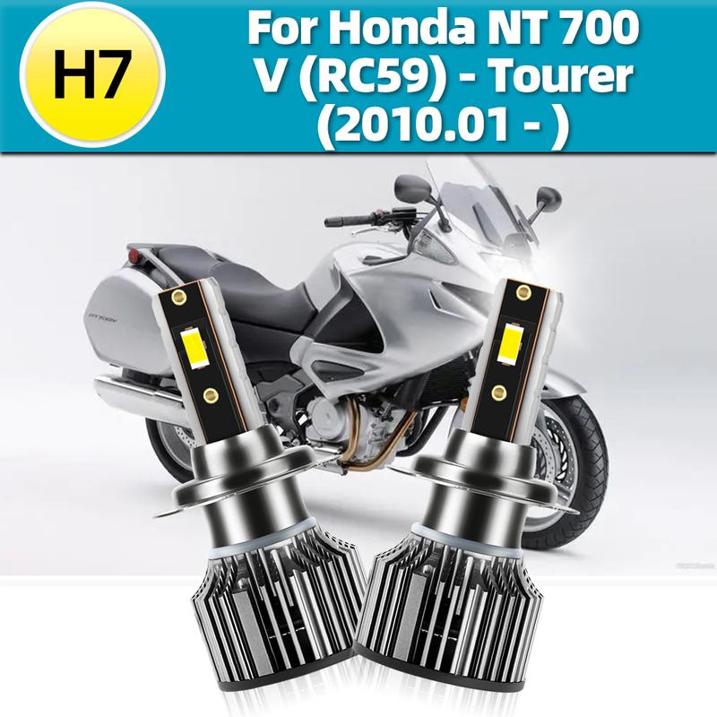 2x LED Motorcycle Headlight Bulbs 26000LM For Honda NT700V (RC59) Tourer 2010 2011 2012 2013 2014 2015 2016 2017 2018 2019 -2023