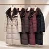 2026 Winter Long Puffer Coat Women Oversized Hooded Cotton Jacket With Fur Trim Warm Thick Outerwear