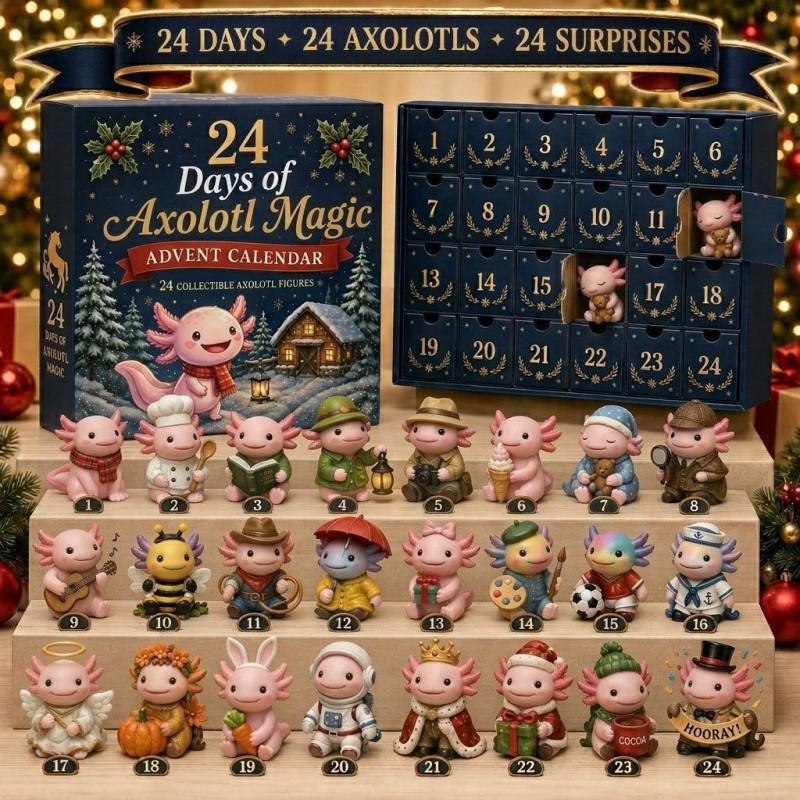 2026 Magic Animal Advent Calendar Acrylic Blind Box Collectible Ornament Christmas Gift