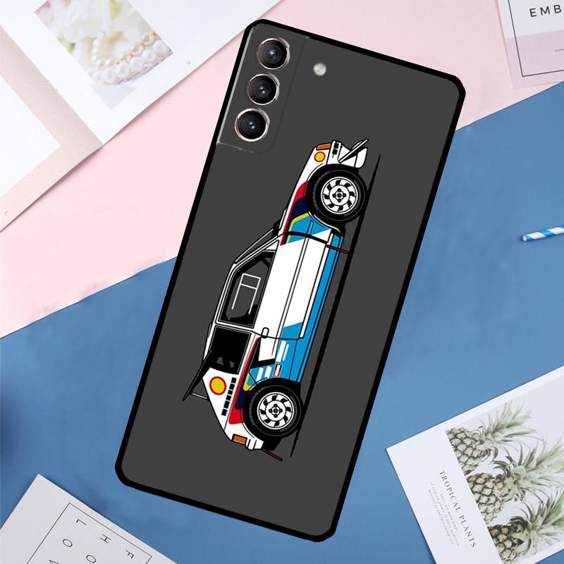 T16 Rally Car Case For Samsung Galaxy S25 Ultra S21 S22 S24 S23 Ultra S9 S10 Plus S21 FE S25 FE Back Cover