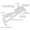 6 in 1 Bike Chain Checker Chain Checker Gauges Tool Bike Chain Wear Indicators Bicycles Chain Gauges Measurement Checker