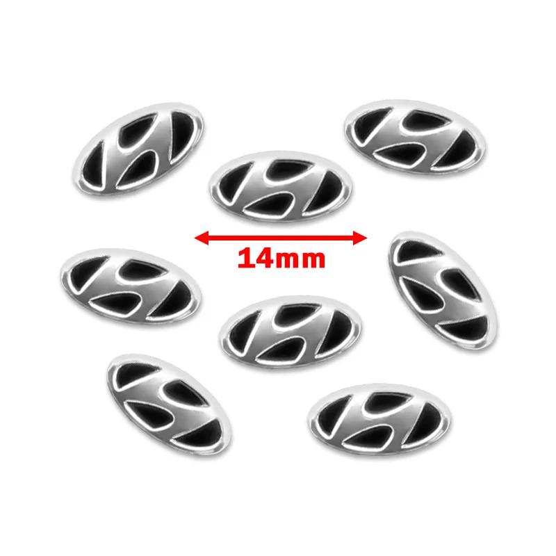 For Hyundai Creta Santa Kona Genesis Equus Coupe Elantra Car Logo Remote Control Key Badge Sticker Auto Emblem Decal Accessories XX42