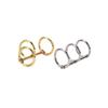 1X Metal Notebook Loose Leaf Binder Binder Ring Snap Album Split Hinged Keyring