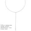 EManco Elegant Dainty Tassel Gold Plated Stainless Steel PVD Link Chain Choker Necklace Women's Daily Commute Party
