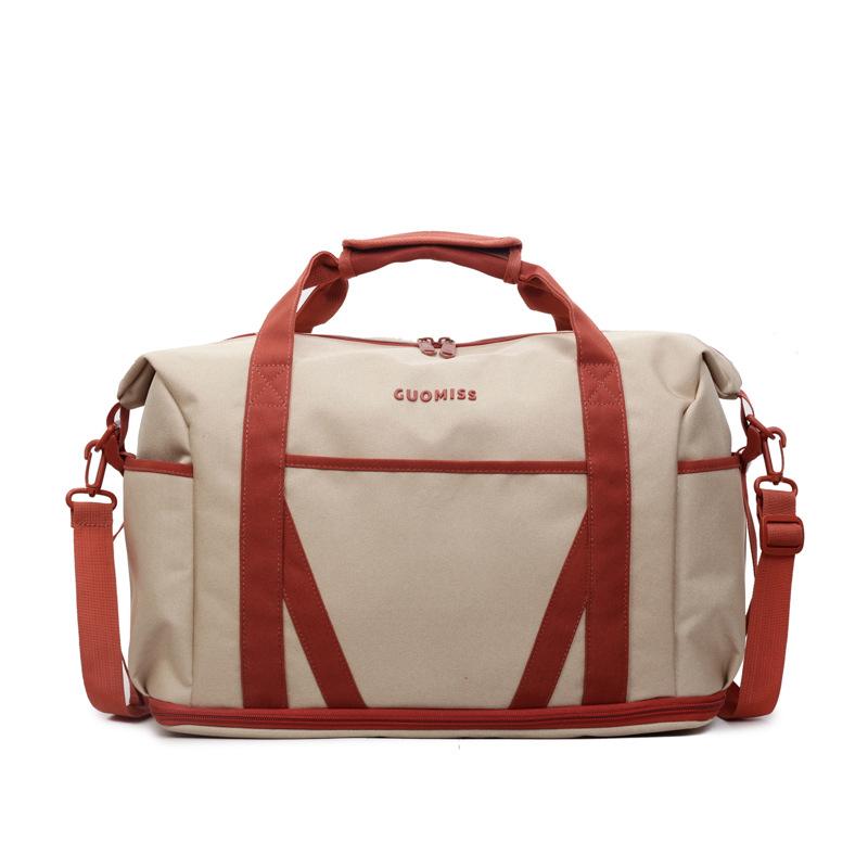 New expandable travel bag high value contrasting color travel boarding messenger bag casual yoga fitness bag women
