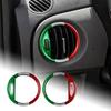 AIRSPEED Carbon Fiber Interior Dashboard Side Air Vent Sticker for Abarth and Fiat 500 Customizable Interior and Stylish Includes Tape for 595, 595C,