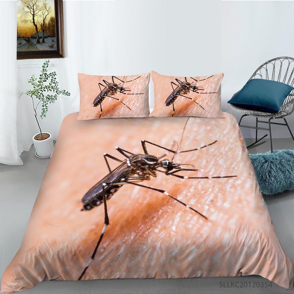 Bedding Cover Suit 2/3 Pcs Snail Home Bedclothes Unique Design Insects Quilt Covers with Pillowcase Bed Sets