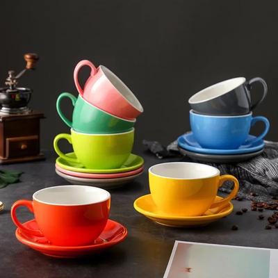 350ml Poháre na Latte Keramická Šálka na Kávu a Podšálka Keramická Raňajková Hrnček na Mlieko Popoludňajšia Čajová Šálka Porcelánové Hrnčeky na Vodu Veľkoobchod
