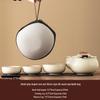 TLAKEHO Ru Kiln Travel Tea Set