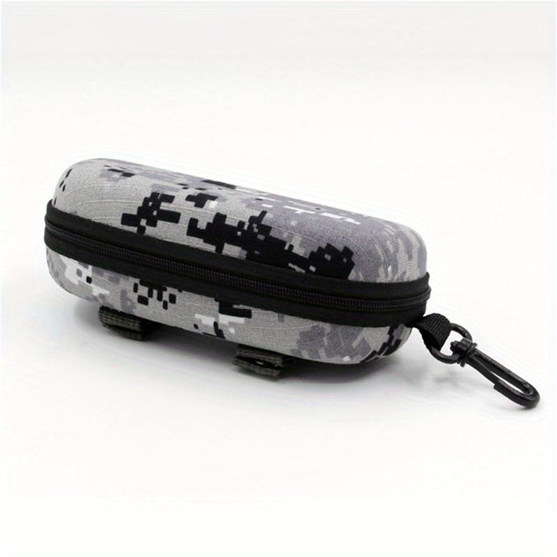 Camouflage Glasses Case Outdoor Sports Zipper Box Thickened Anti-stress Sunglasses Case Portable Glasses Storage Box