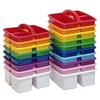 Plastic Storage Basket With Compartments For Kids School Crafts And Toy Organization