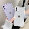 Glue Glitter Mobile Phone Case for IPhone16promax Transparent Solid Color for Apple 15/14/xsmax/17