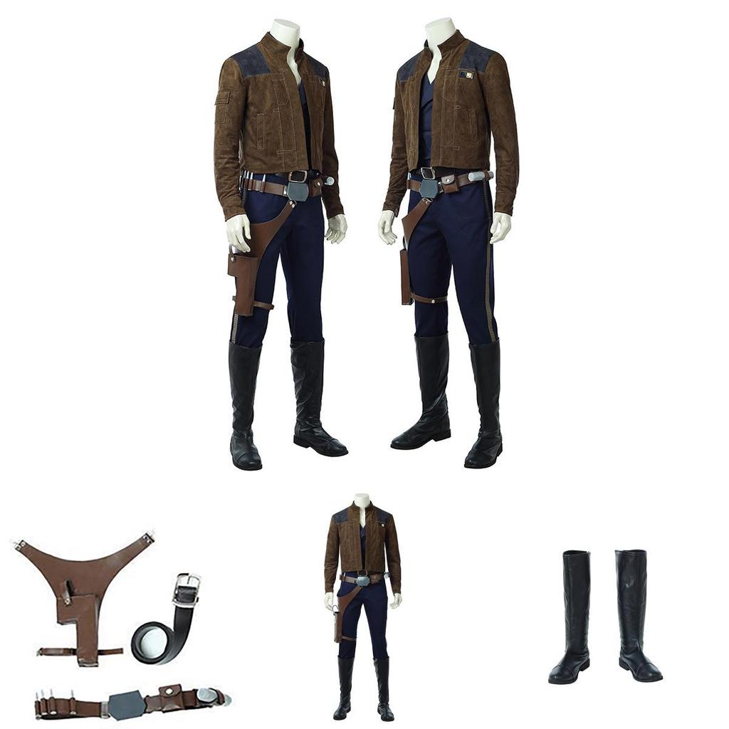 New Movie Solo A Star Wars Story Cosplay Costume Men Han Solo Premium Quality Set
