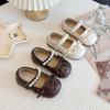 Girls' Spring Pearl Bow Mary Jane Princess Shoes