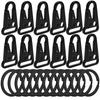 12-Pack Tactical Spring Buckle Set, 1-inch Zinc Alloy Quick Buckle, for Umbrella Ropes, Necklaces, Car Keys, Outdoor Backpacks and Modular Equipment