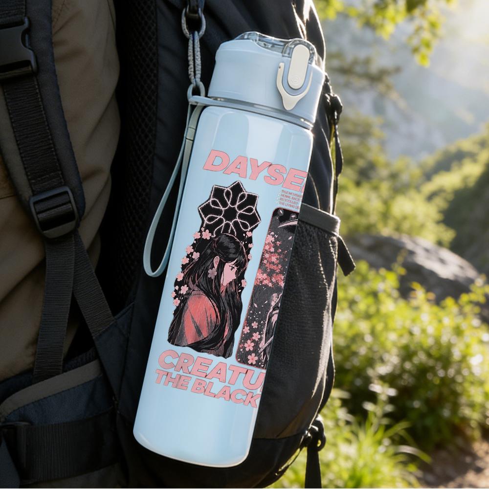 1PC Dayseeker Metal Band Dark Grunge Poster Print 750ml Portable Sports Water Bottle Leakproof Gym Outdoor Travel Drink Cup