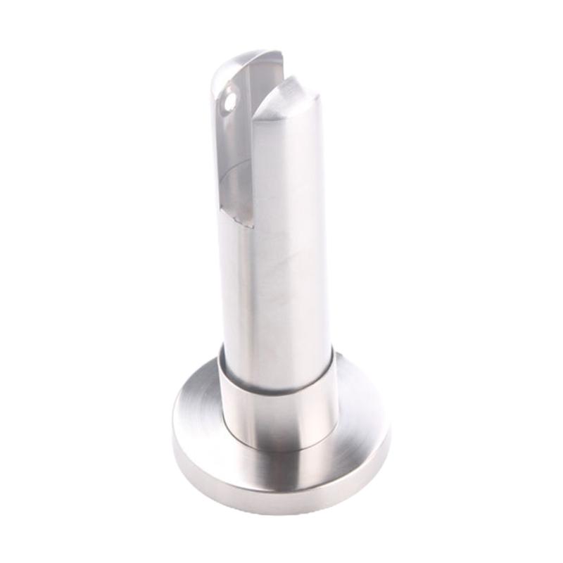 Multitool Partition Support Foot Stainless Steel Glass Fence Clamp for Public Bathroom Toilet Restroom Support Supplies